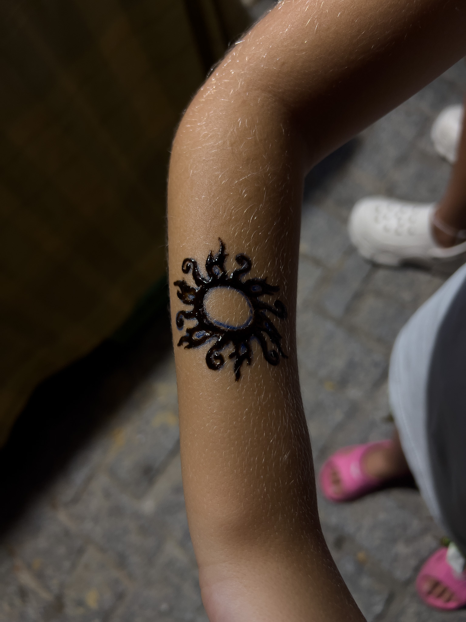 Finished Henna Tattoo